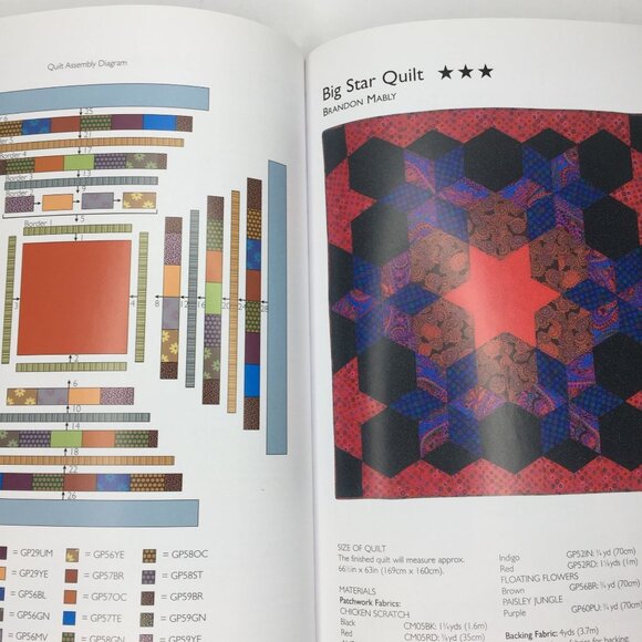 Kaffe Fassett's Quilts In The Sun Quilting Book Full Color Patterns Photographs - Picture 7 of 12